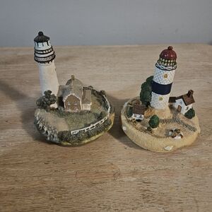 2 Lighthouse Candle Toppers